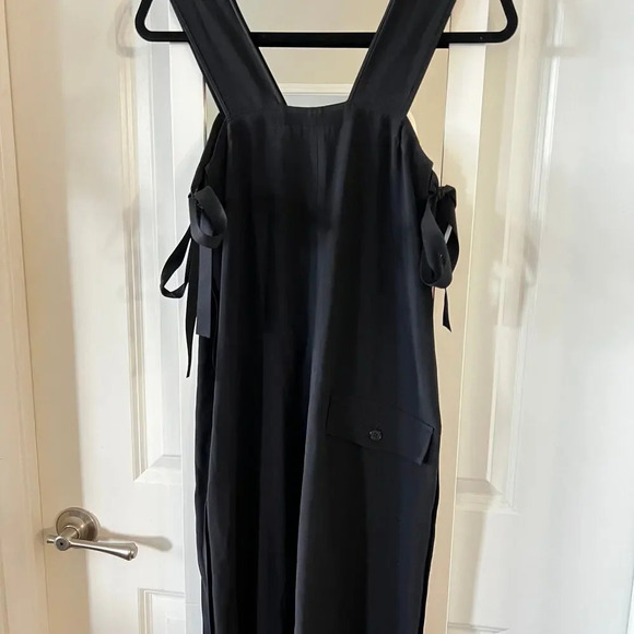 299 Helmut Lang Women's Side Tie Tank Jumpsuit Size XS Color Black - Picture 11 of 12
